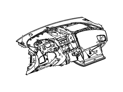 GM 22816871 Panel Assembly, Instrument *Brownstone