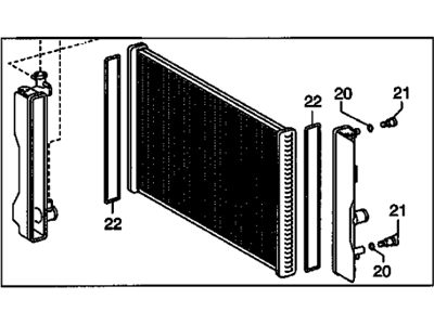 Pontiac Vibe Radiator - 88975760