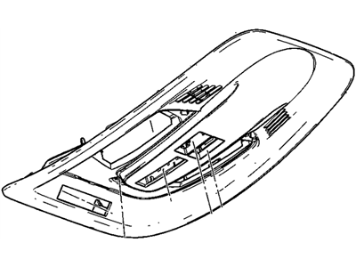 GM 22832855 Console Assembly, Roof *Titanium