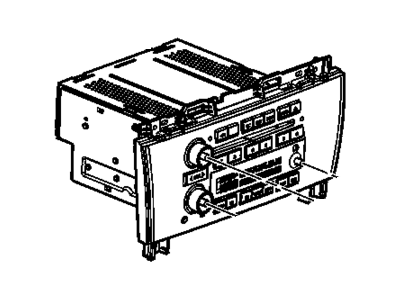 GM 10376762 Radio Asm,Amplitude Modulation/Frequency Modulation Stereo & Clock & Audio Disc Player