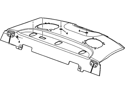 GM 25947564 Trim Assembly, Rear Window Panel *Cocoa