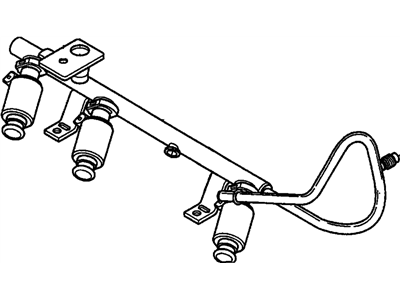 2000 Chevrolet S10 Fuel Rail - 17113657