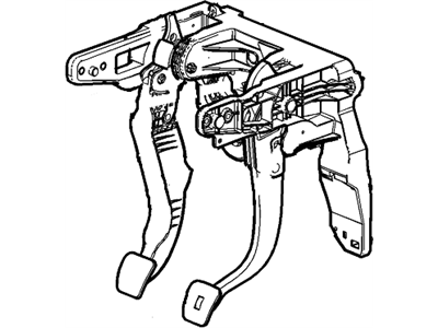 GM 13363154 Pedal Assembly, Brake & Clutch