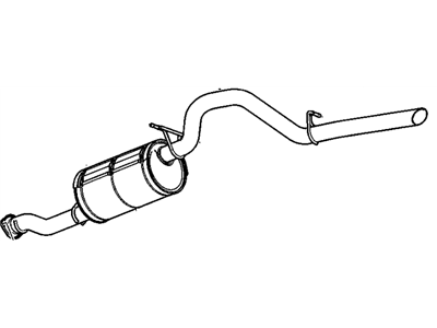 GM 25811686 Exhaust Muffler Assembly (W/ Exhaust Pipe & Tail Pipe)