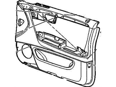 GM 96406760 Trim Asm,Front Side Door