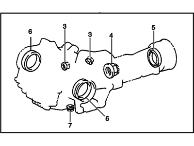 2003 Pontiac Vibe Transfer Case Seal - 88974706