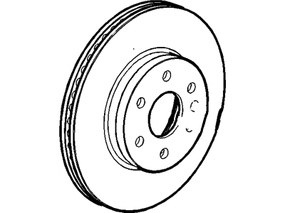 GM 94775725 Front Brake Rotor (Coated)