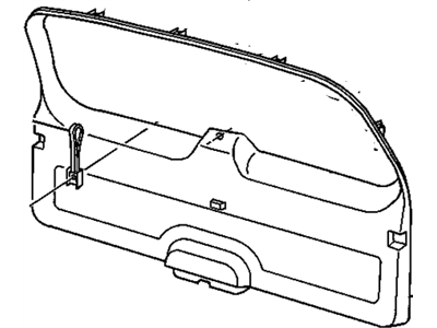 GM 15044151 Panel Assembly, Lift Gate Trim Finish *Graphite