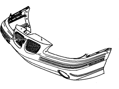 1996 Pontiac Grand Am Bumper - 22650194