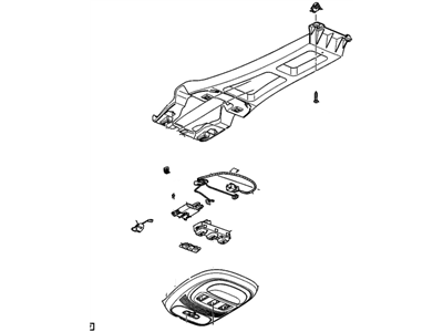 GM 15104612 Console Assembly, Roof *Pewter