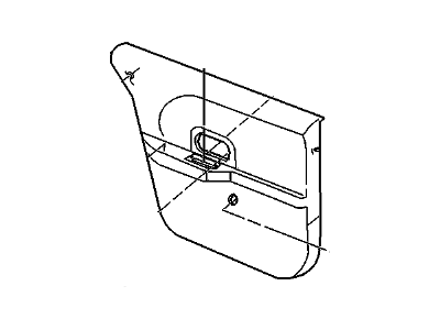 GM 10299956 Trim Assembly, Rear Side Door <Use 1C5M*Pewter