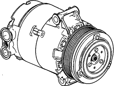 2007 Cadillac XLR A/C Compressor - 19418172