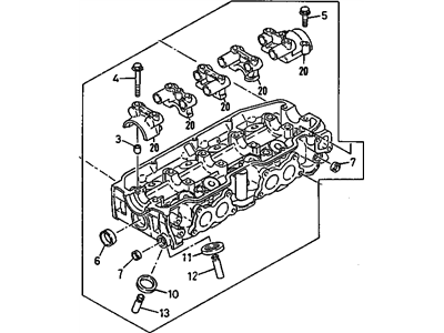 1989 Chevrolet Spectrum Cylinder Head - 94256738