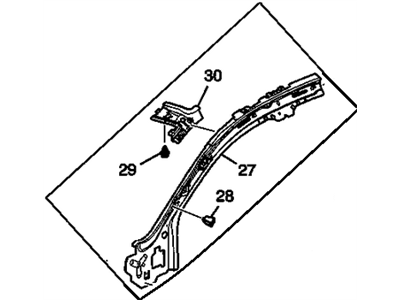 GM 25914981 Rail,Roof Inner Side