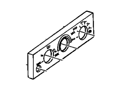 GM 16216841 Applique Heater & Air Conditioner Control