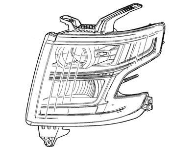 Chevrolet Suburban Headlight - 23333149