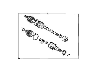 GM 88969959 Cv Axle Shaft (W/Wheel Speed Sensor Ring)