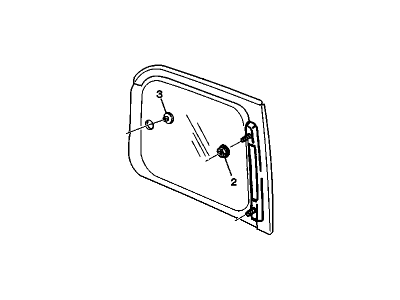 GM 12457559 Window Asm,Body Side Rear <Use 1C4J 2200A>