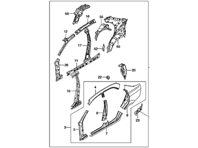 GM 96809174 Panel Asm,Body Side