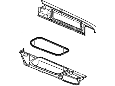 GM 93789992 Lid Assembly, Cargo Box Stowage Box (Gray) *Gray