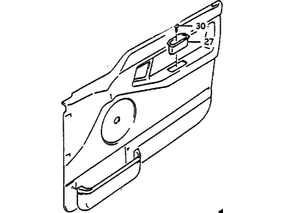 GM 96069294 Panel, Front Door, Lh