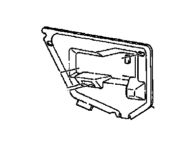 GM 25663558 Deflector, Rear Side Door Water <Use 1C5K