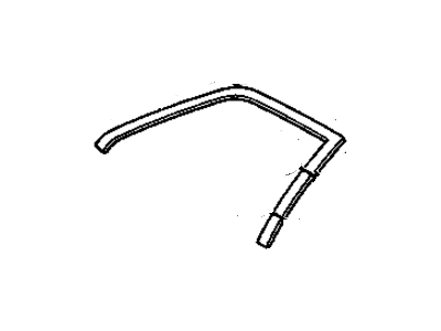 GM 20476409 Molding Assembly, Scalp Front Door Window Frame