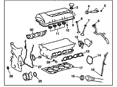 Pontiac Vibe Head Gasket - 88974251