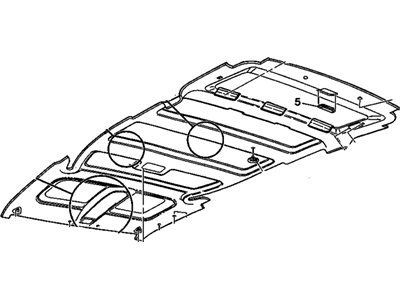 GM 10444219 PANEL, Roof Headlining