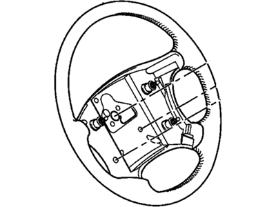 GM 16756902 Steering Wheel Assembly *Light Neutral