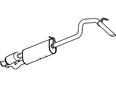 GM 23424565 Exhaust Muffler (W/ Exhaust Aftertreatment)