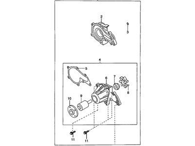 Chevrolet Prizm Water Pump - 94856254