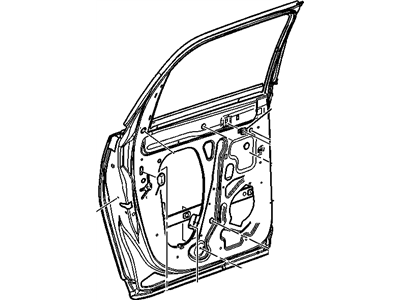 GM 25997633 Door Assembly, Rear Side