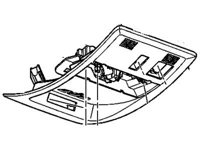 GM 25977569 Console Assembly, Roof *Cashmere