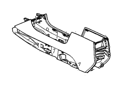 GM 25804610 Console, Front Floor *Light Ttnum