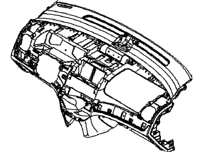 GM 96945450 Panel Asm,Instrument Panel Center Trim *Charcl Anthr