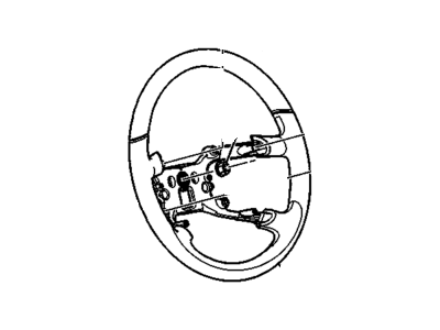 GM 25870767 Steering Wheel Assembly *Cocoa