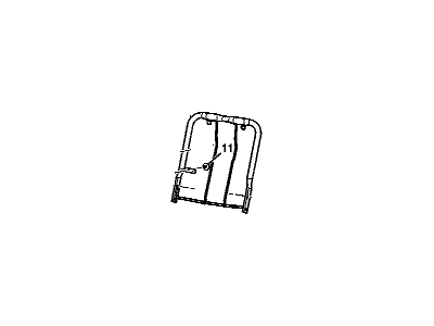 GM 12377703 Frame,Passenger Seat Back Cushion