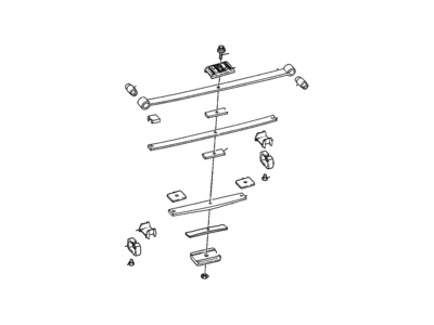 1998 GMC Safari Leaf Spring - 15741121