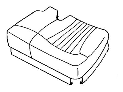 GM 12470102 Pad,Rear Seat Cushion