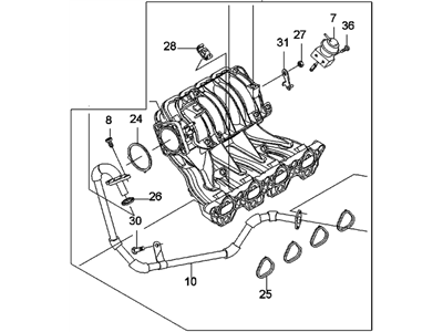 2004 Chevrolet Aveo Intake Manifold - 25189257