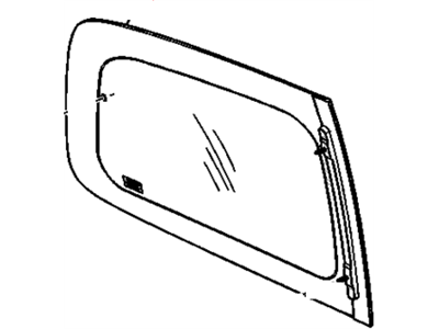 GM 15107786 Window Assembly, Body Side Rear