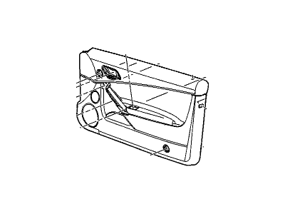 GM 15860612 Panel Assembly, Front Side Door Trim *Neutral L