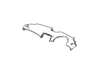 GM 25945701 Panel Assembly, Instrument Panel Upper Trim *Cocoa/Medium Duty Cas