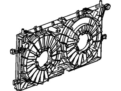 2006 Pontiac Montana Fan Shroud - 15907033