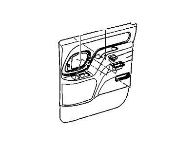 GM 15976057 Panel Assembly, Rear Side Door Trim *Neutral Medium