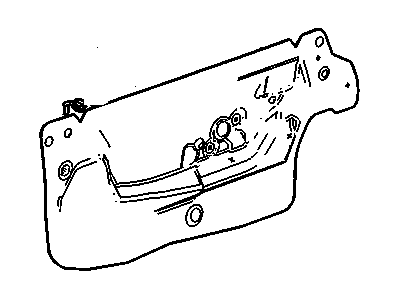 GM 92246752 Deflector,Front Side Door Water