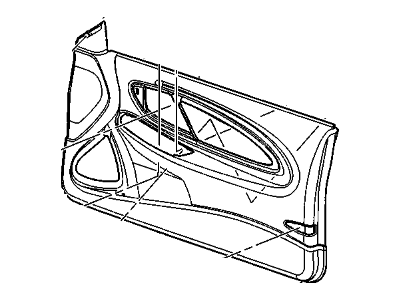 GM 15924795 Trim Assembly, Front Side Door *Titanium