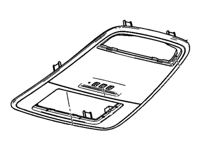 GM 22985847 Console Assembly, Roof *Black