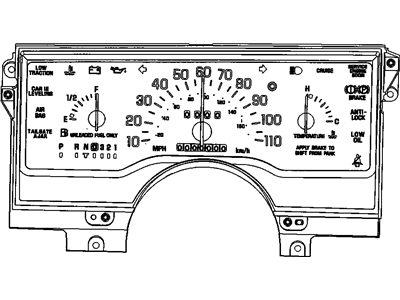 1995 Buick Century Instrument Cluster - 16192424